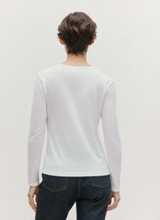 Women's Long Sleeve Classic T-shirt in White