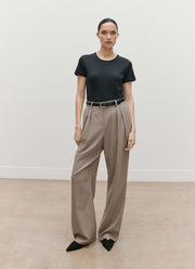 Women's Sea Island Cotton T-shirt in Black