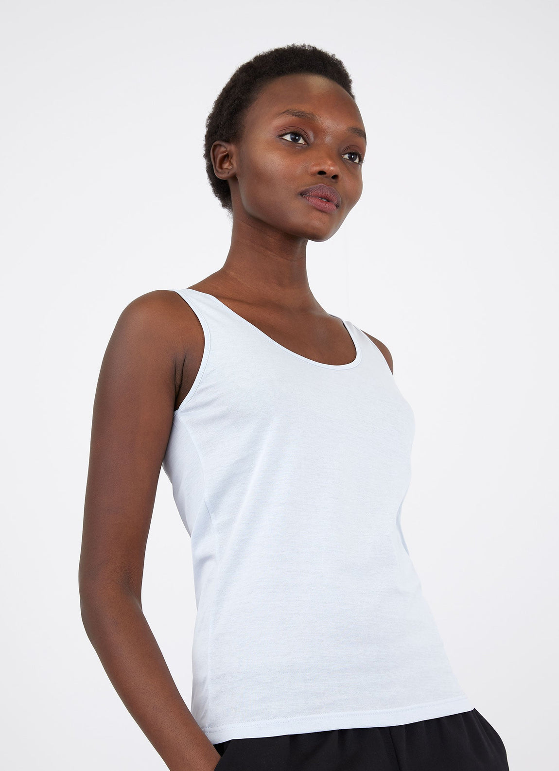 Women's Classic Vest in Powder Blue