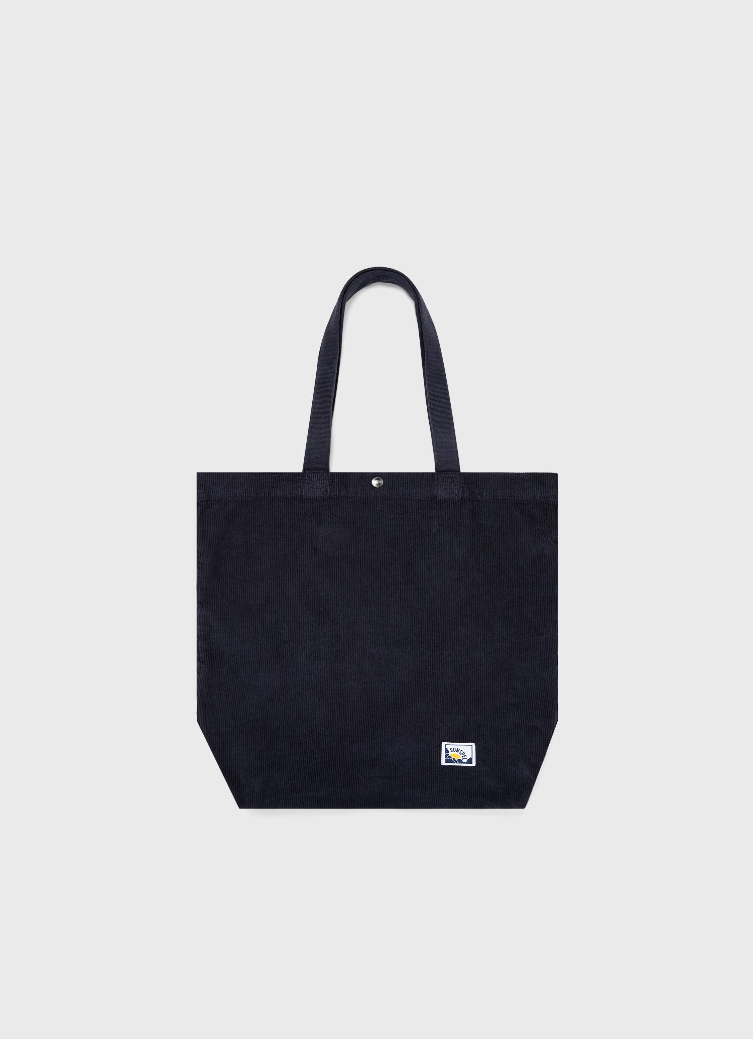 Tasche aus Kord in Marineblau Sunspel