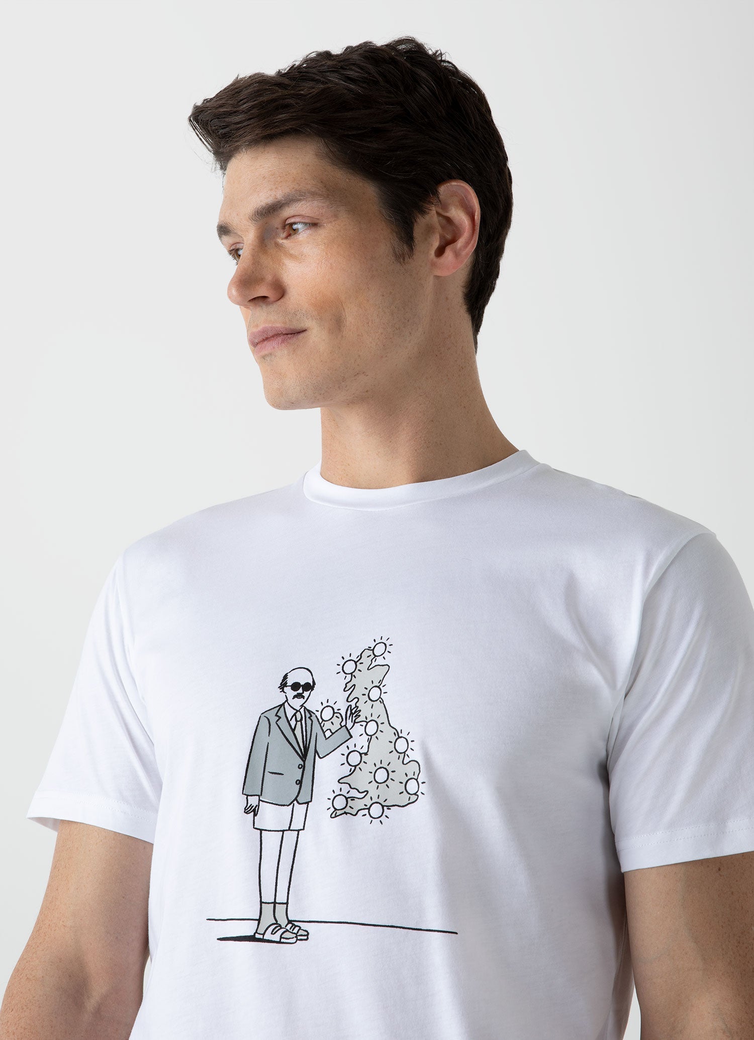 Men's Matt Blease Print T-shirt in White