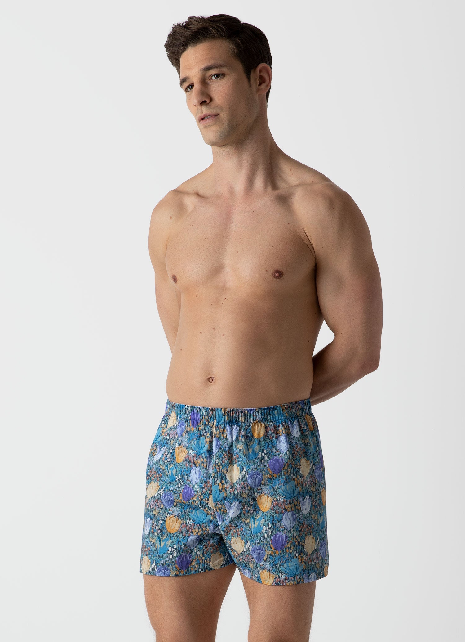 Men's Liberty Print Boxer Shorts in Tulip