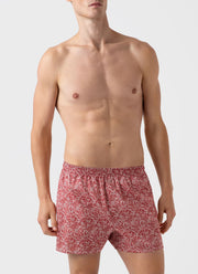 Men's Liberty Print Boxer Shorts in Japanese Floral