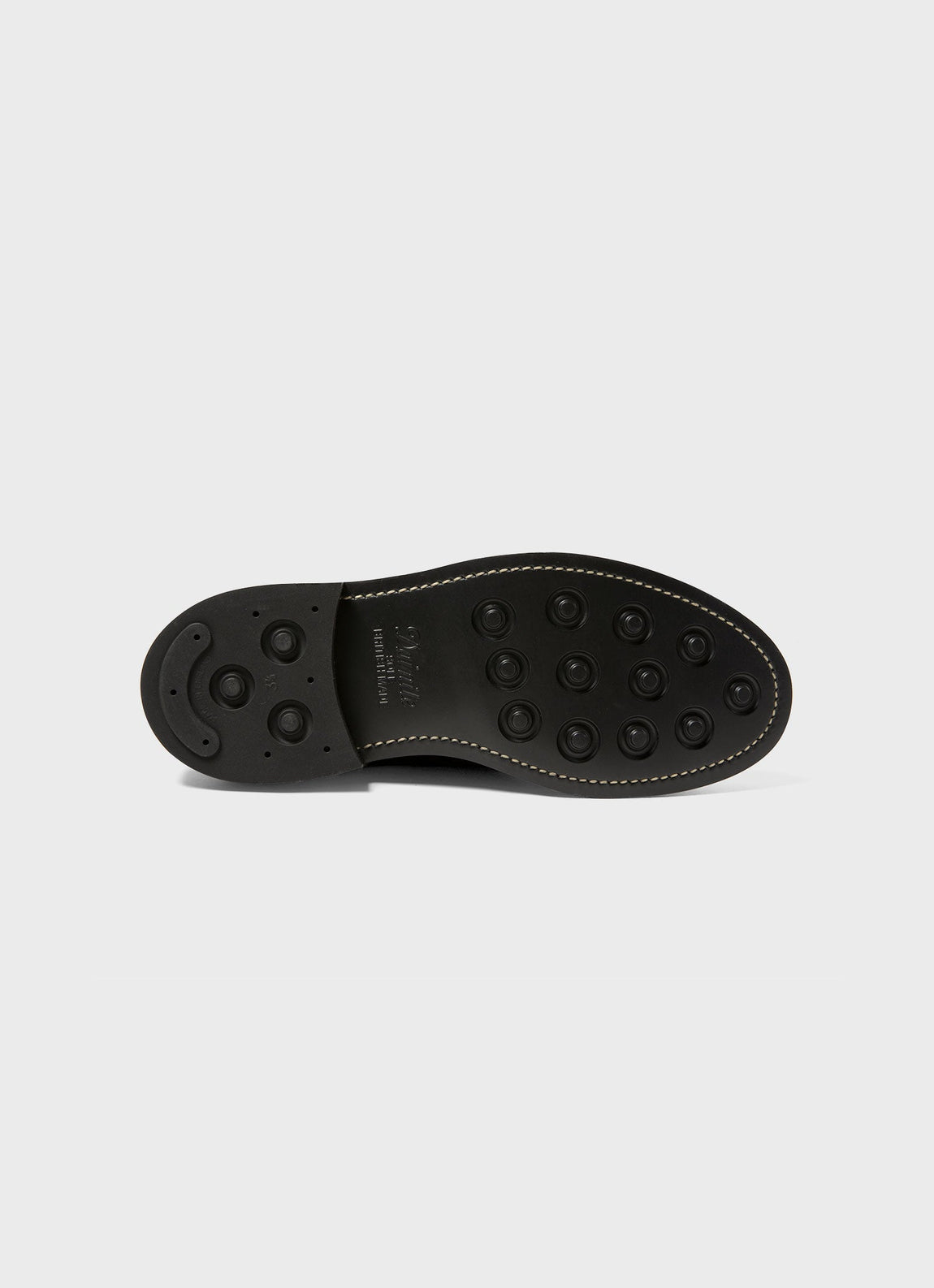 Men's Sunspel and Trickers Suede Derby Shoe in Black
