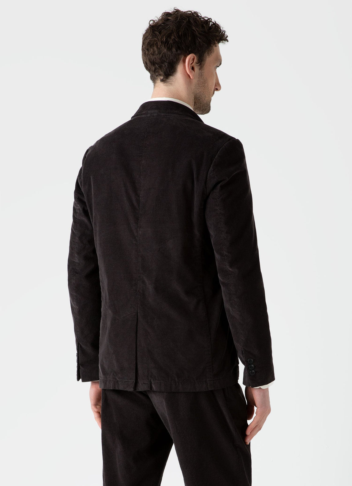 Men's Fine Corduroy Blazer in Coffee