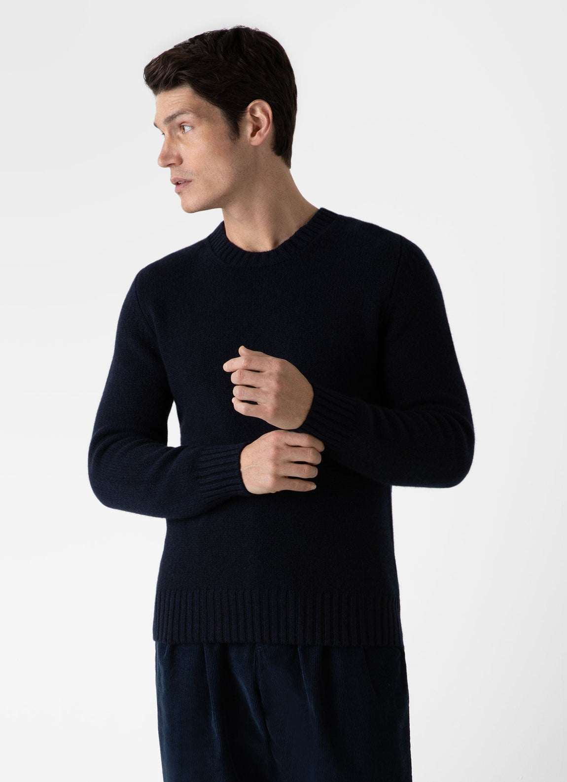 Men's Roxburgh Cashmere Jumper in Navy