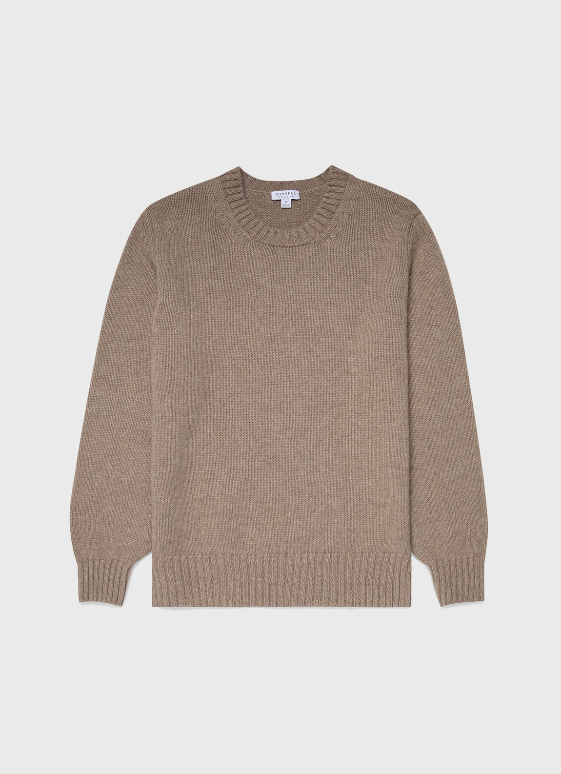 Men's Roxburgh Cashmere Jumper in Natural Brown