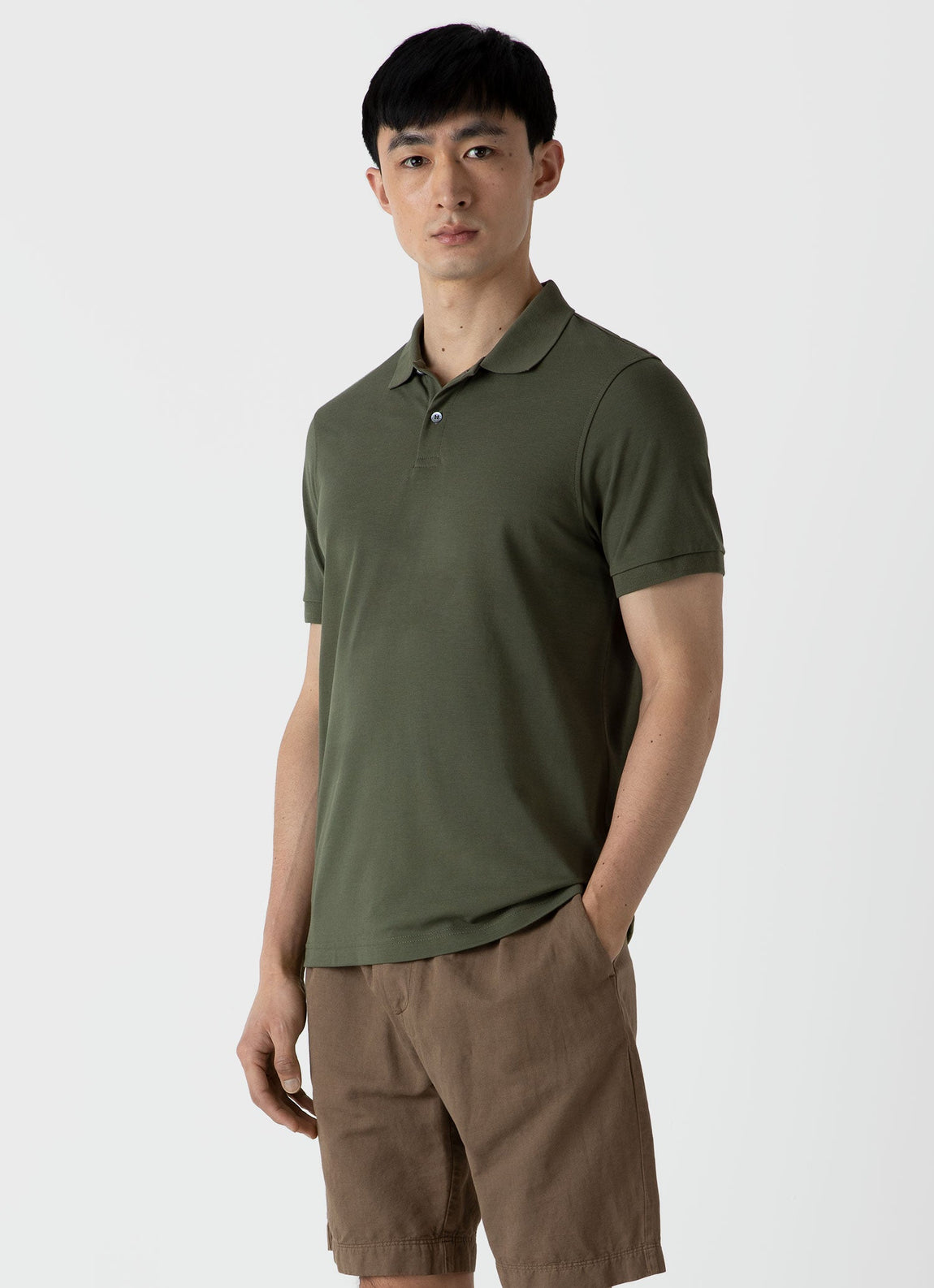 Men's Piqué Polo Shirt in Hunter Green