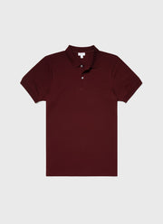 Men's Piqué Polo Shirt in Maroon