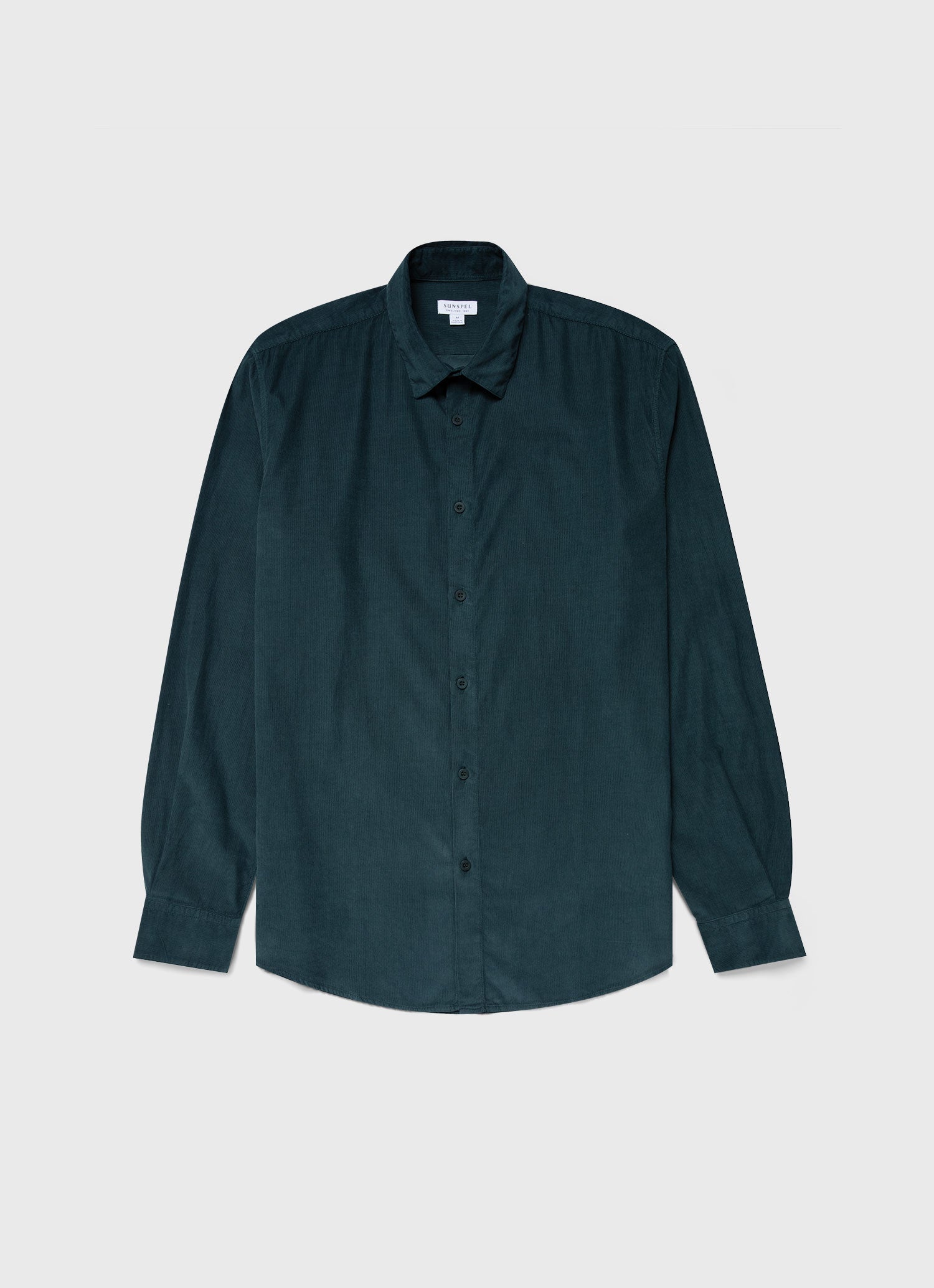 Men's Fine Cord Shirt in Peacock