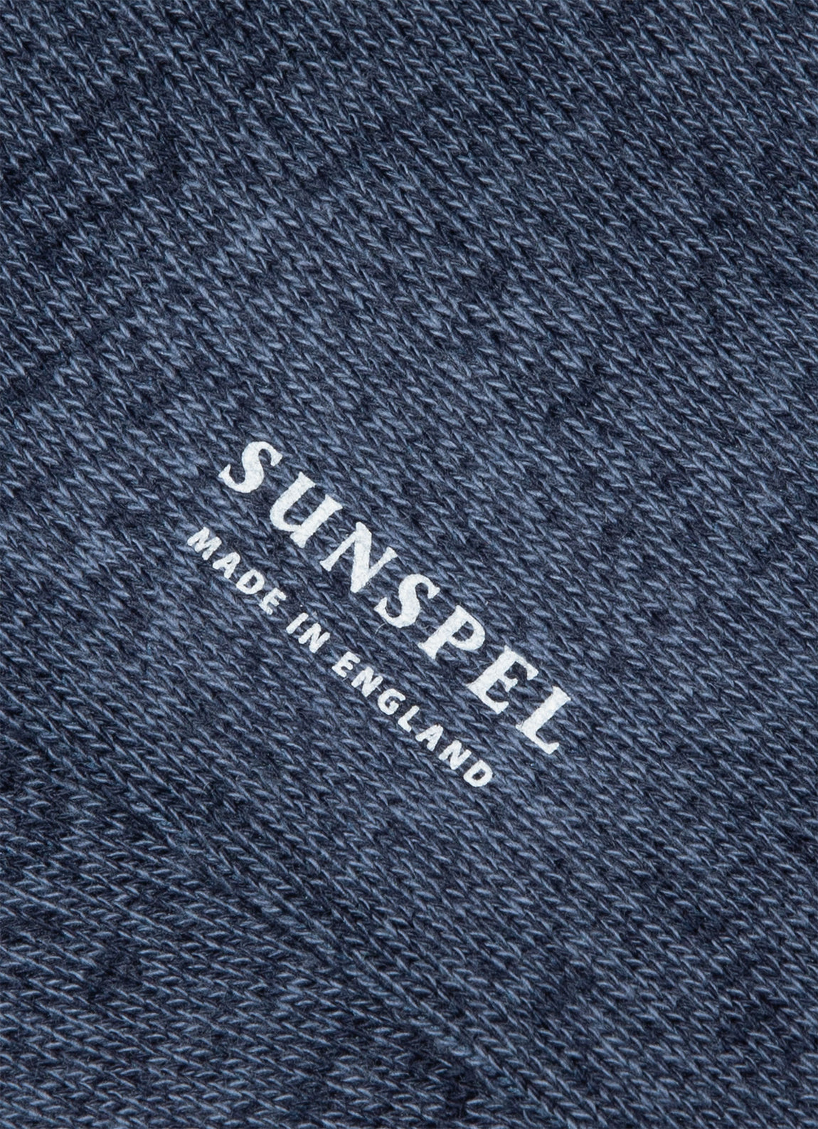 Men's Cotton Socks in Shale Blue/Navy Twist