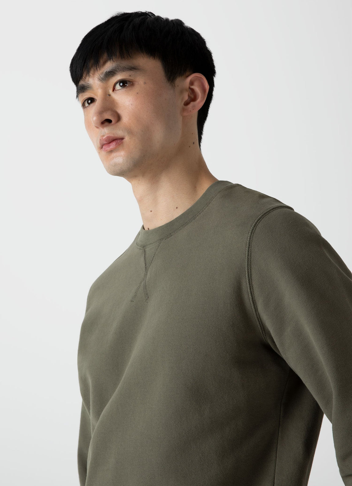 Men's Loopback Sweatshirt in Hunter Green