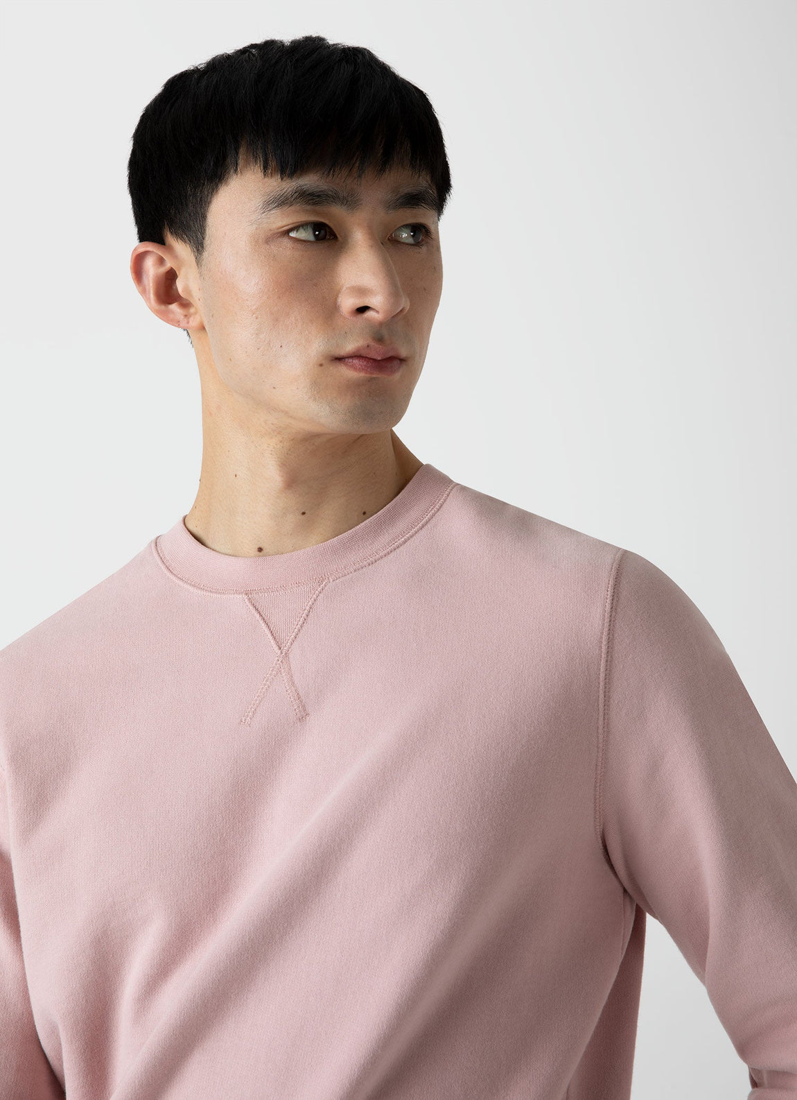 Men's Loopback Sweatshirt in Shell Pink