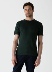 Men's Sea Island Cotton T-shirt in Seaweed