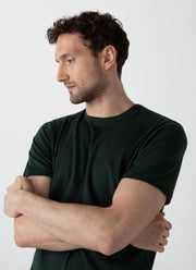 Men's Sea Island Cotton T-shirt in Seaweed