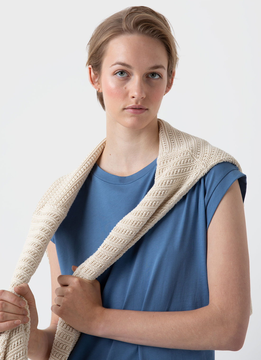 Women's T-shirt Dress in Bluestone