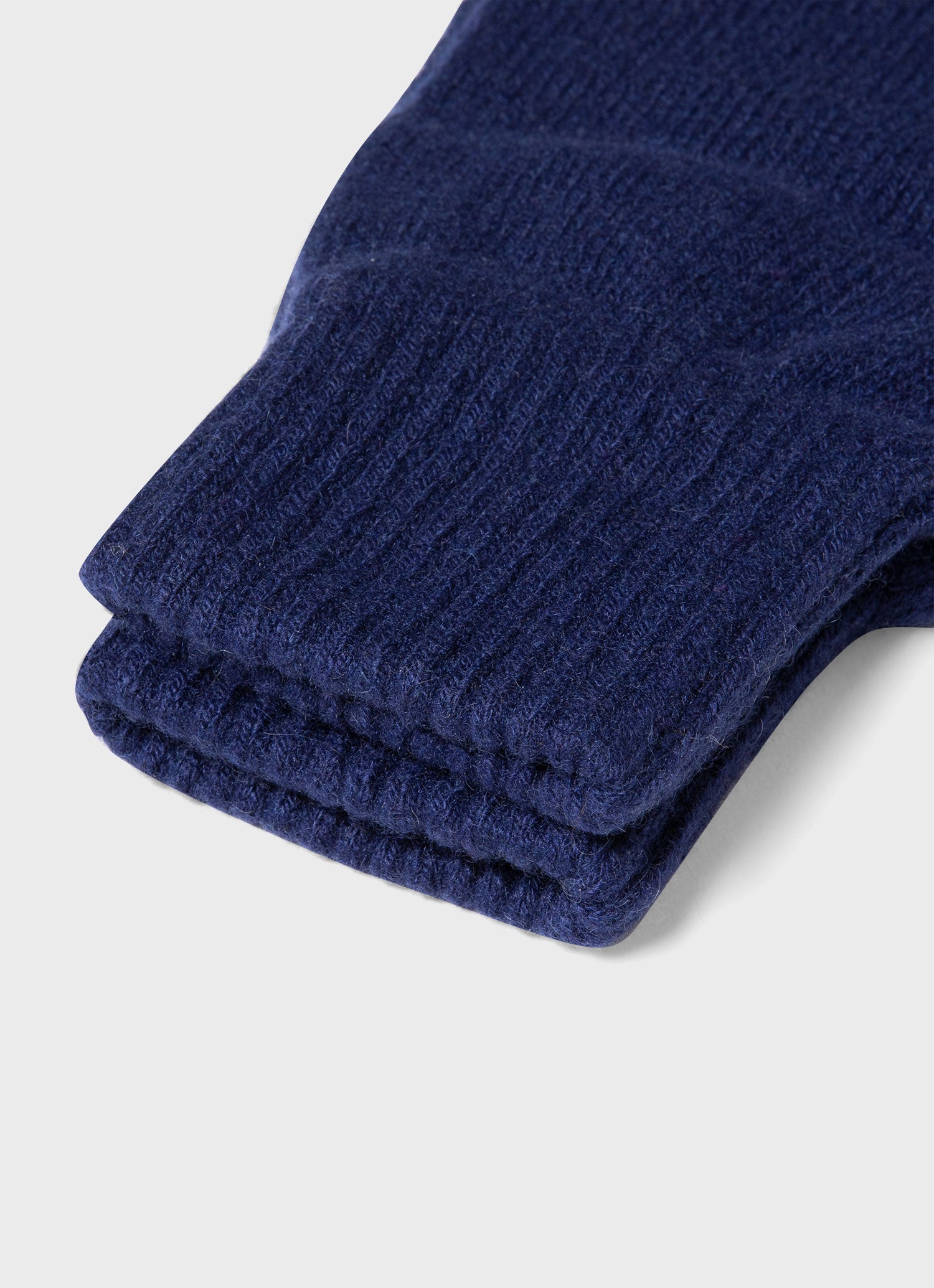 Cashmere Knitted Glove in Space Blue