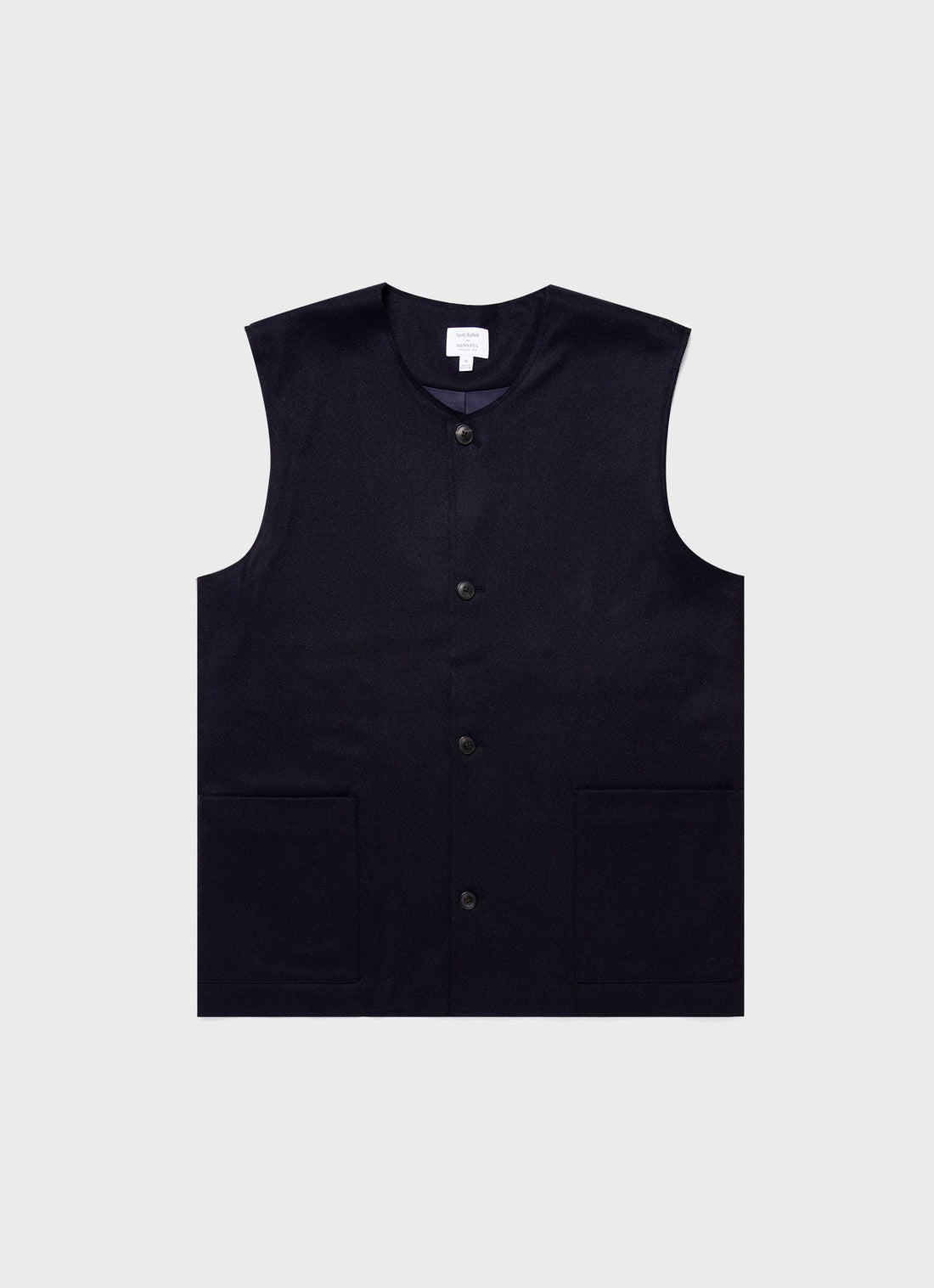 Men's Sunspel x Casely-Hayford Waistcoat in Navy