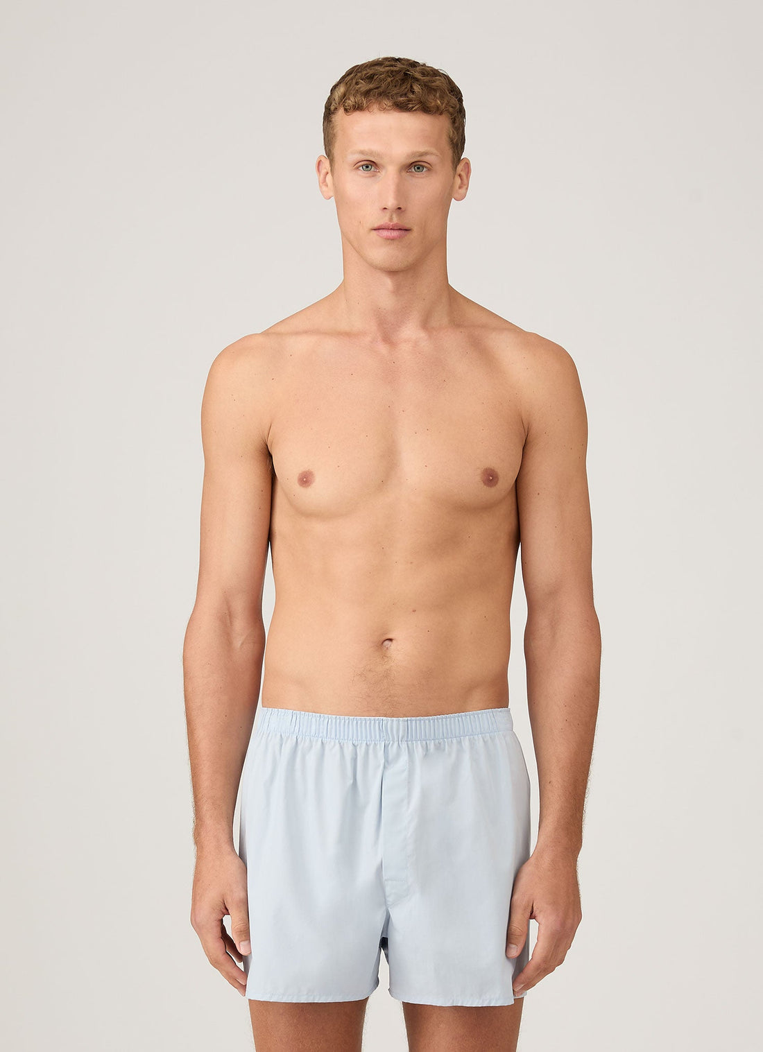 Men's Classic Boxer Shorts in Plain Blue