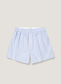Men's Classic Boxer Short in Light Blue Wide Stripe