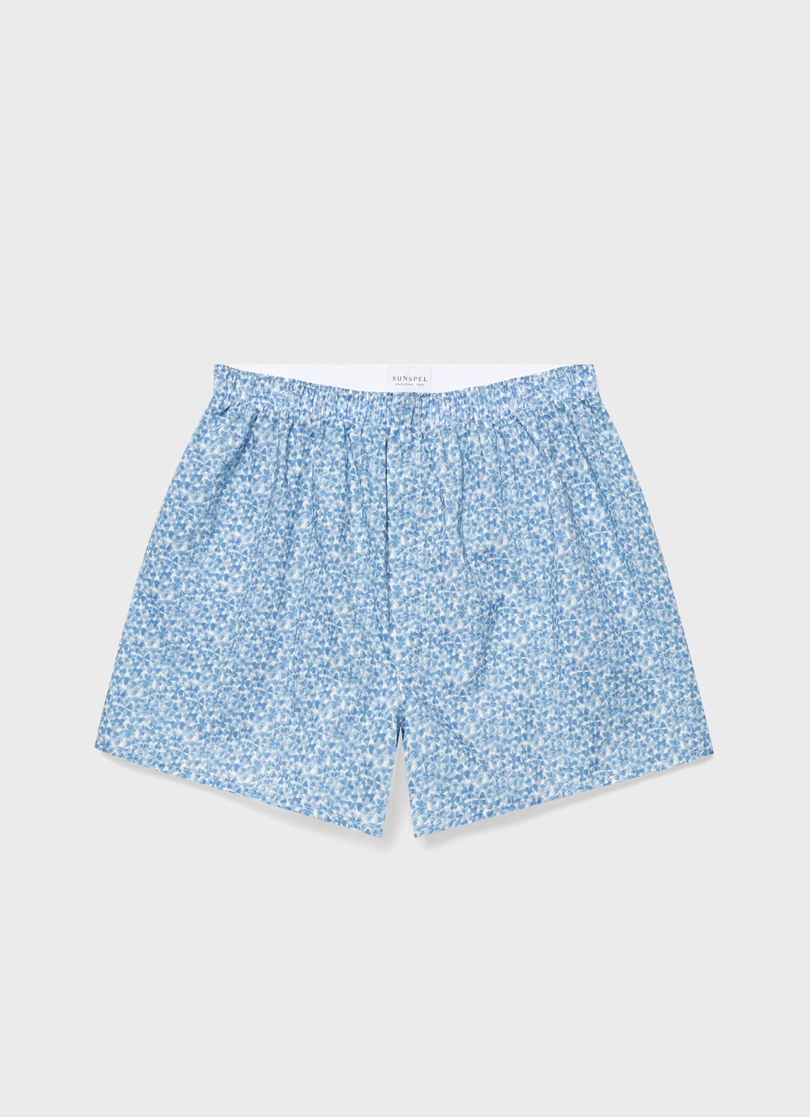 Men's Classic Boxer Shorts in Liberty Fabric in Blue Cover