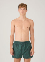 Men's Classic Boxer Short in Liberty Fabric in Steel Green Bloom
