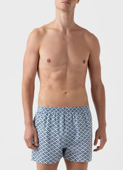 Men's Classic Print Boxer Shorts in Christmas Geometric Print