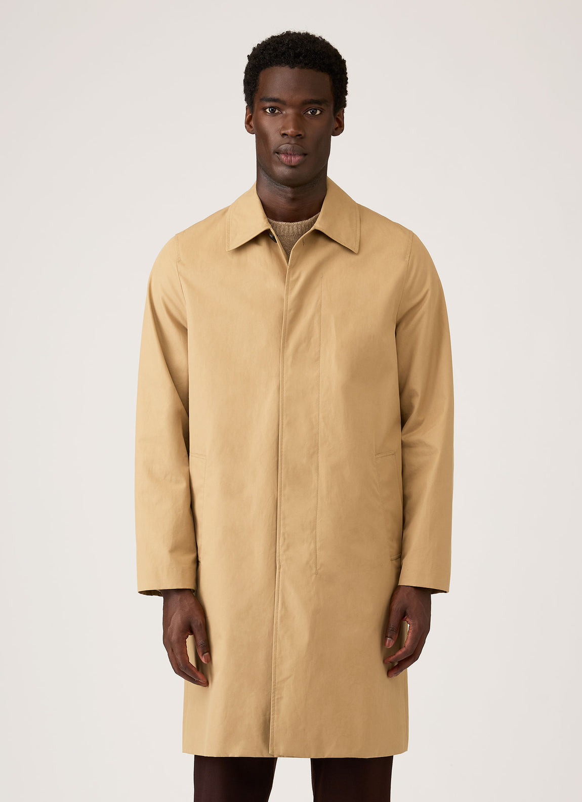 Herren-Ventile-Mac in Dunkelbeige