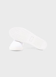 Men's Canvas Slip On Trainer in White