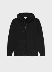 Men's Loopback Zip Hoody in Black