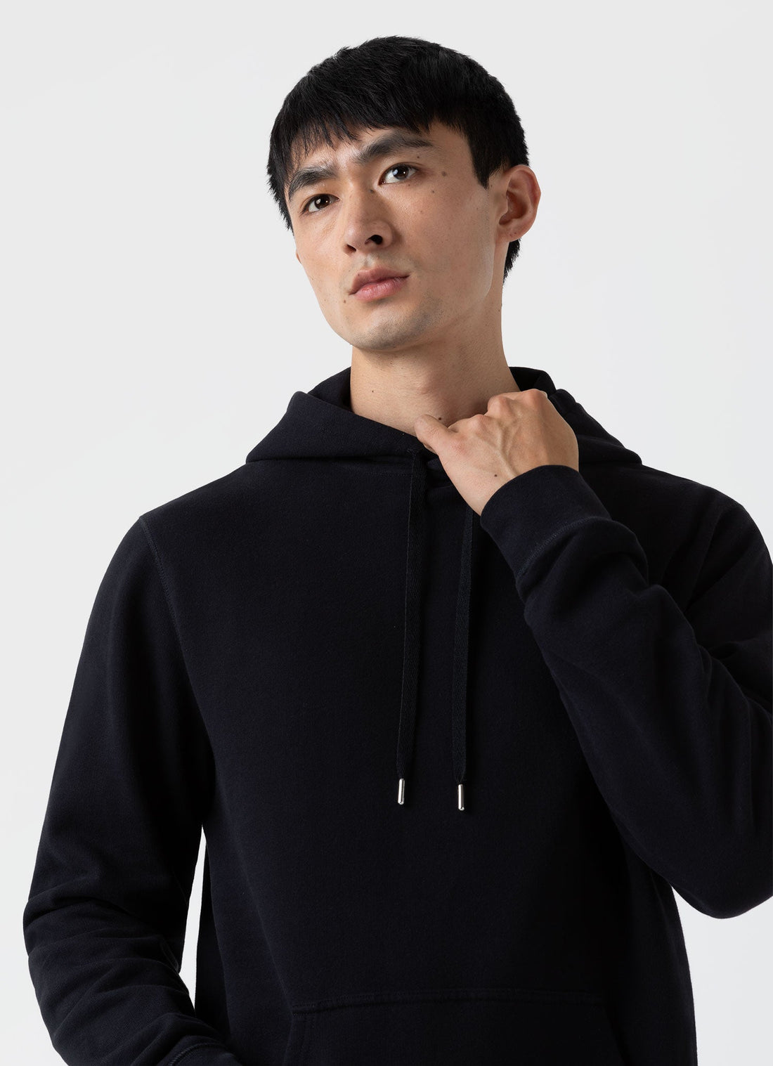 Men's Loopback Hoody in Black