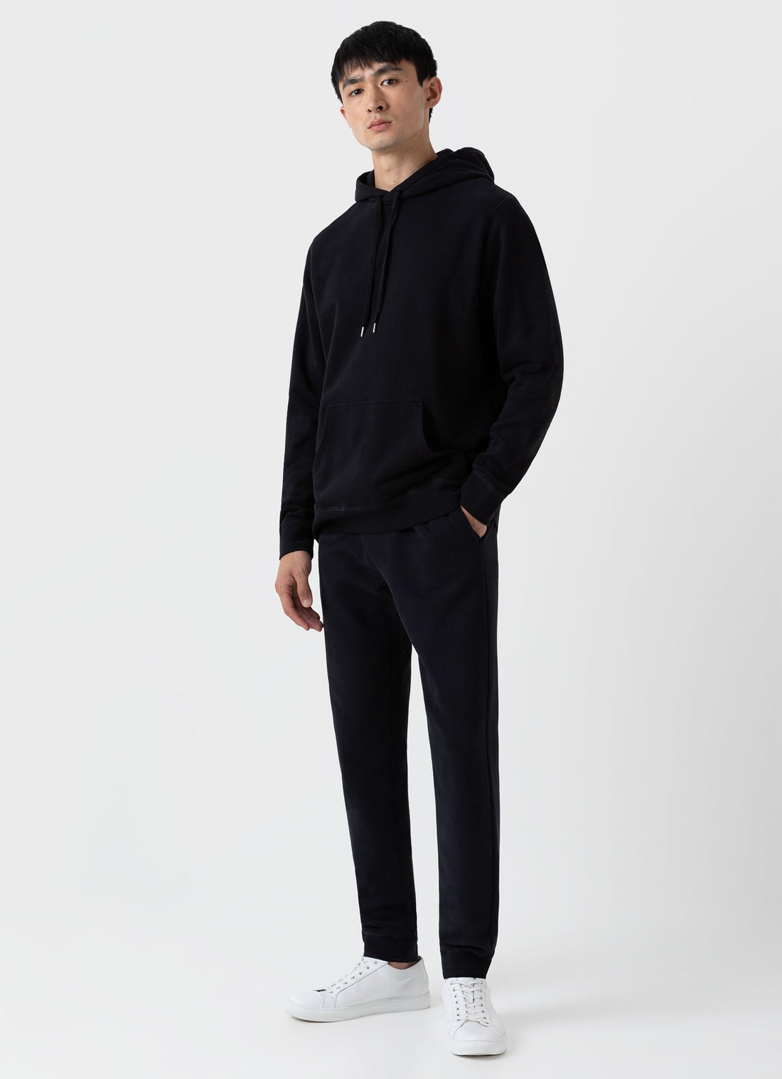 Men's Loopback Hoody in Black