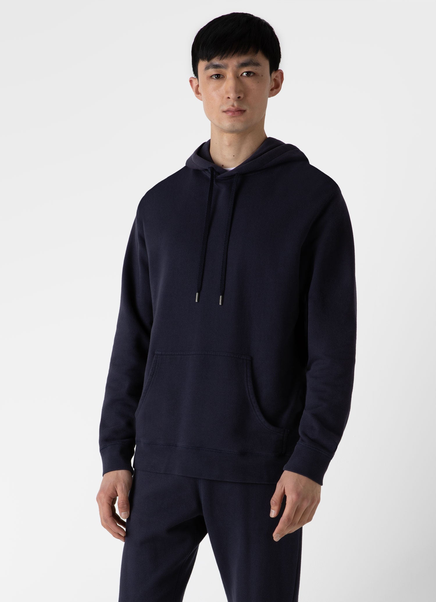 Men's Loopback Hoody in Navy