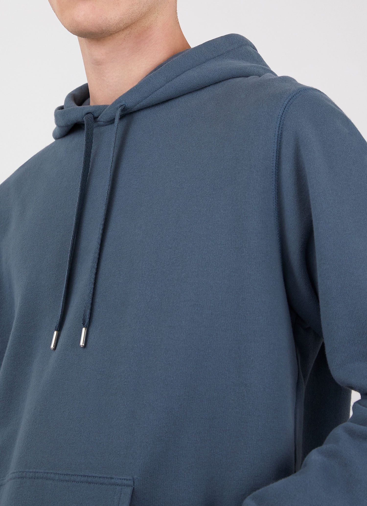 Men's Loopback Hoodie in Dark Petrol