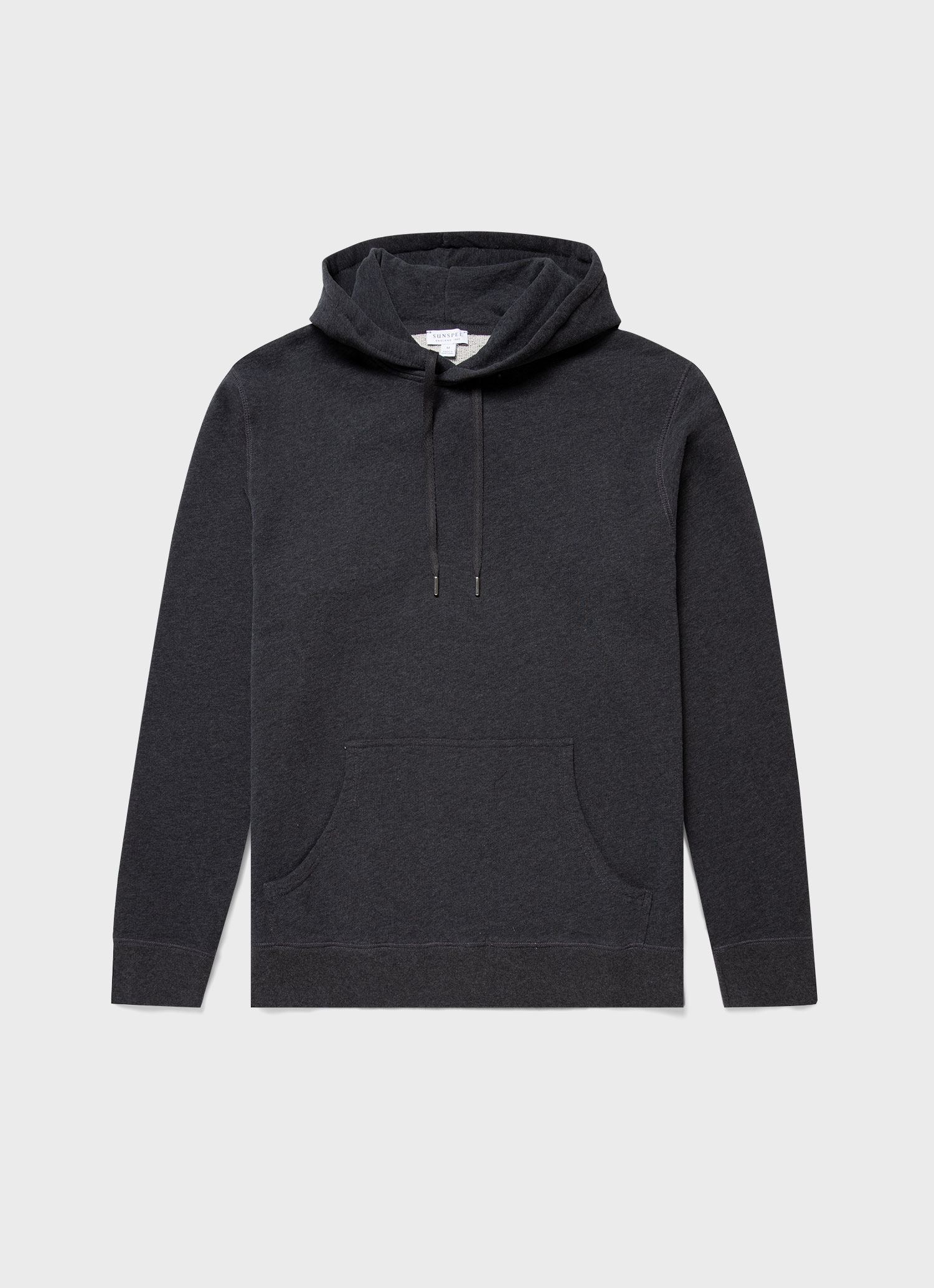 Men's Loopback Hoodie in Anthracite Melange