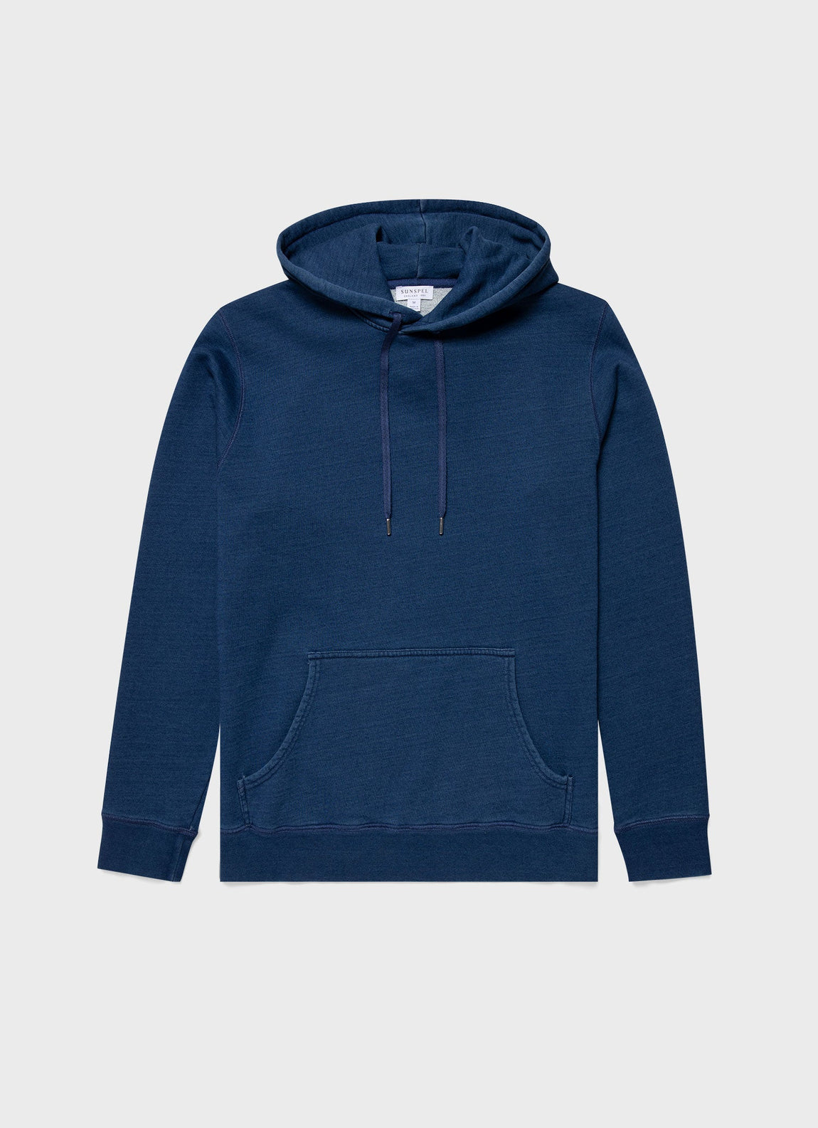 Men's Indigo Loopback Overhead Hoody in Real Indigo