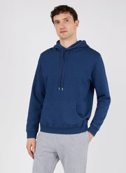 Men's Indigo Loopback Overhead Hoody in Real Indigo