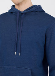 Men's Indigo Loopback Overhead Hoody in Real Indigo