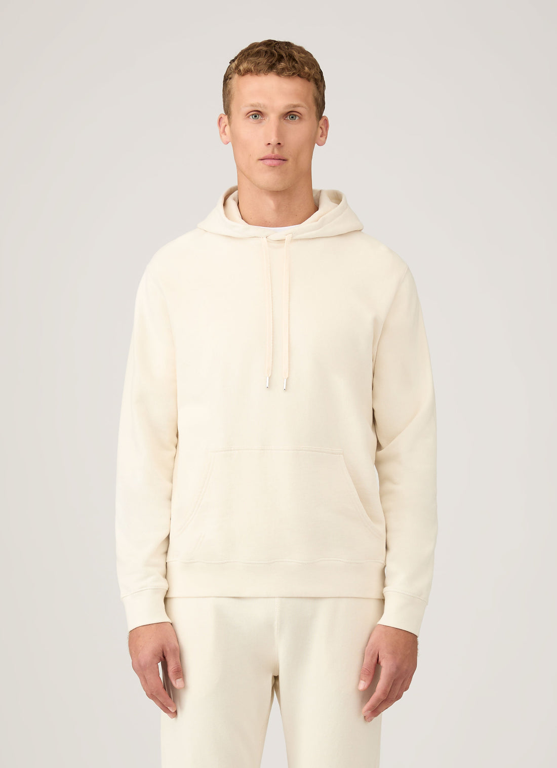 Men's Undyed Loopback Hoody in Undyed