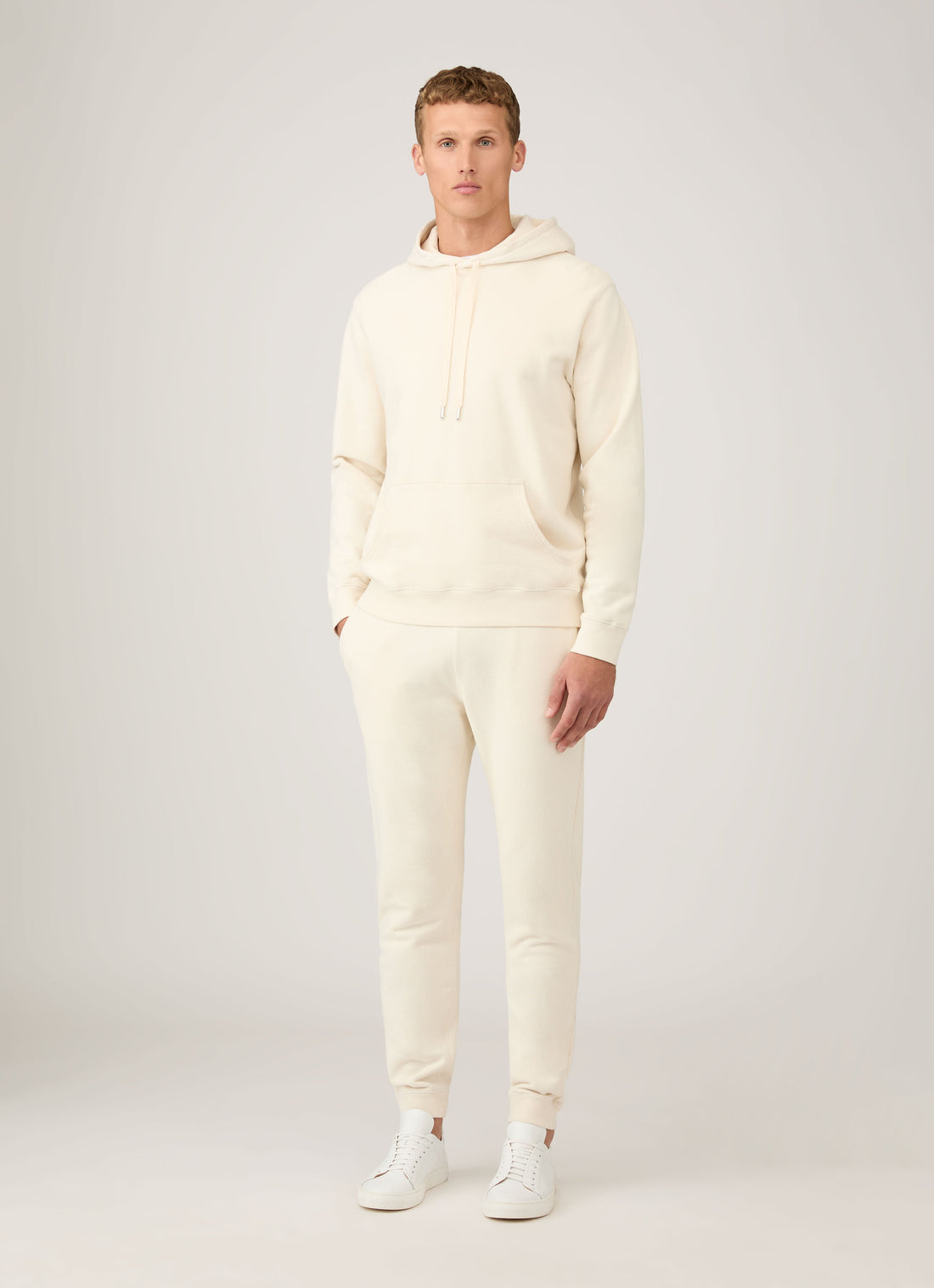 Men's Undyed Loopback Hoody in Undyed