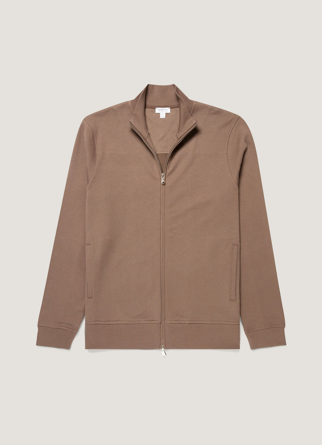Supima Loopback Sweatshirt mit Reißverschluss