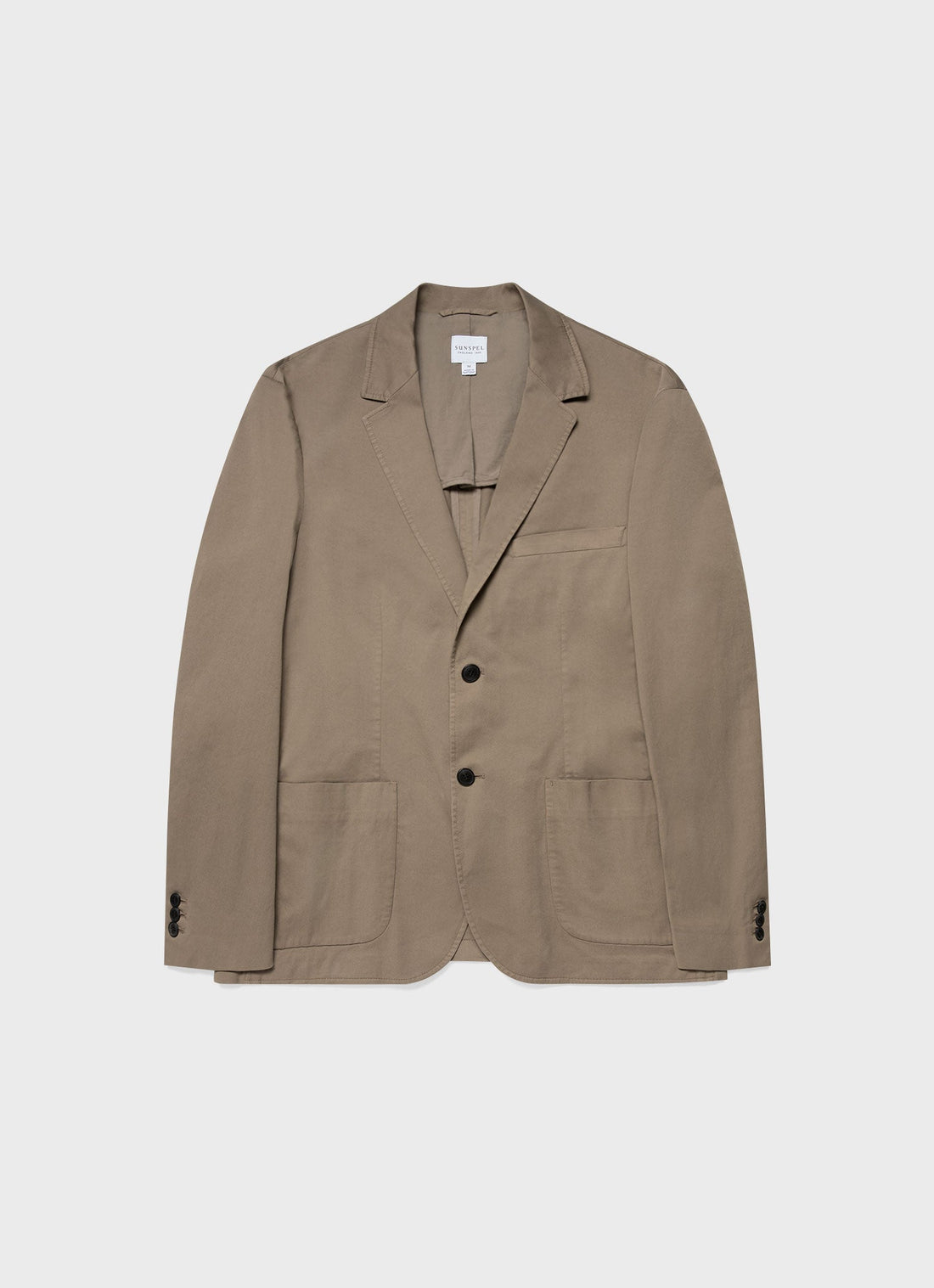 Men's Unstructured Blazer in Dark Stone