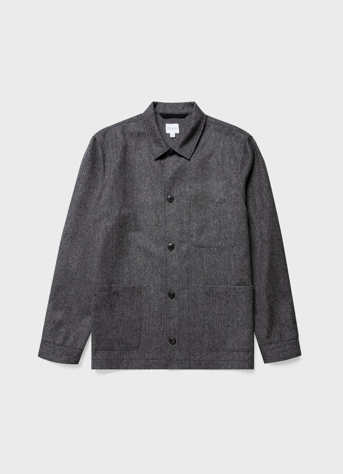 Men's Donegal Twin Pocket Jacket in Mid Grey Melange