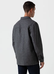 Men's Donegal Twin Pocket Jacket in Mid Grey Melange