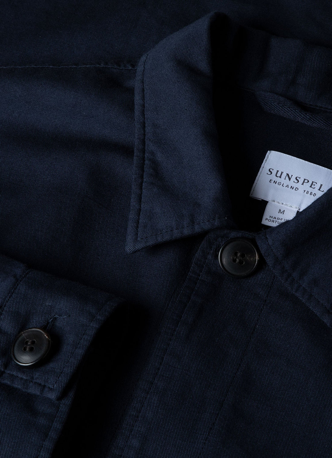 Men's Cotton Linen Twin Pocket Jacket in Navy