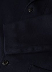 Men's Wool Twill Blazer in Dark Navy