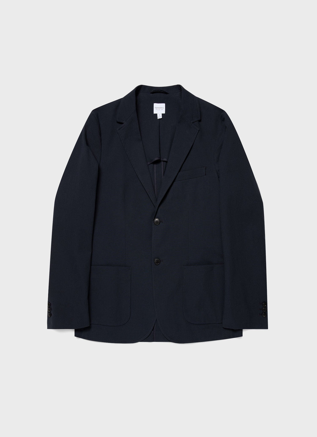 Men's Seersucker Blazer in Navy