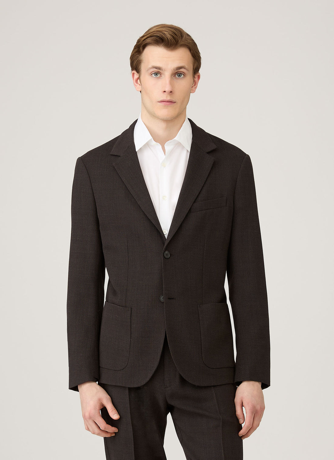 Blazer aus strukturierter Wolle