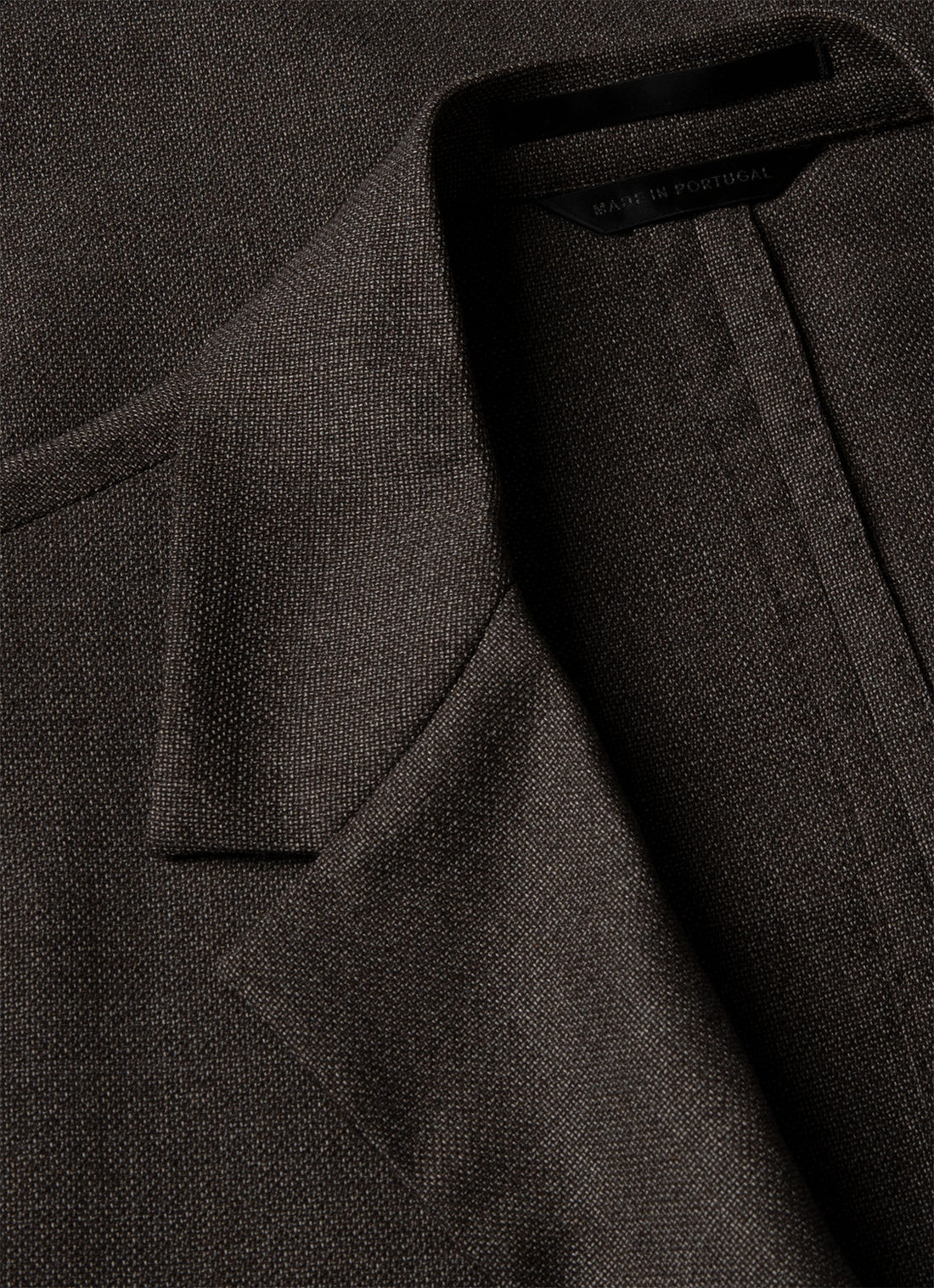 Men's Lightweight Travel Wool Blazer in Light Coffee Melange