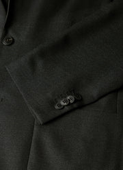 Men's Lightweight Travel Wool Blazer in Dark Charcoal Melange